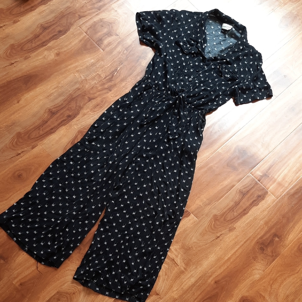 Universal Thread Dark Jumpsuit with Light Patterns